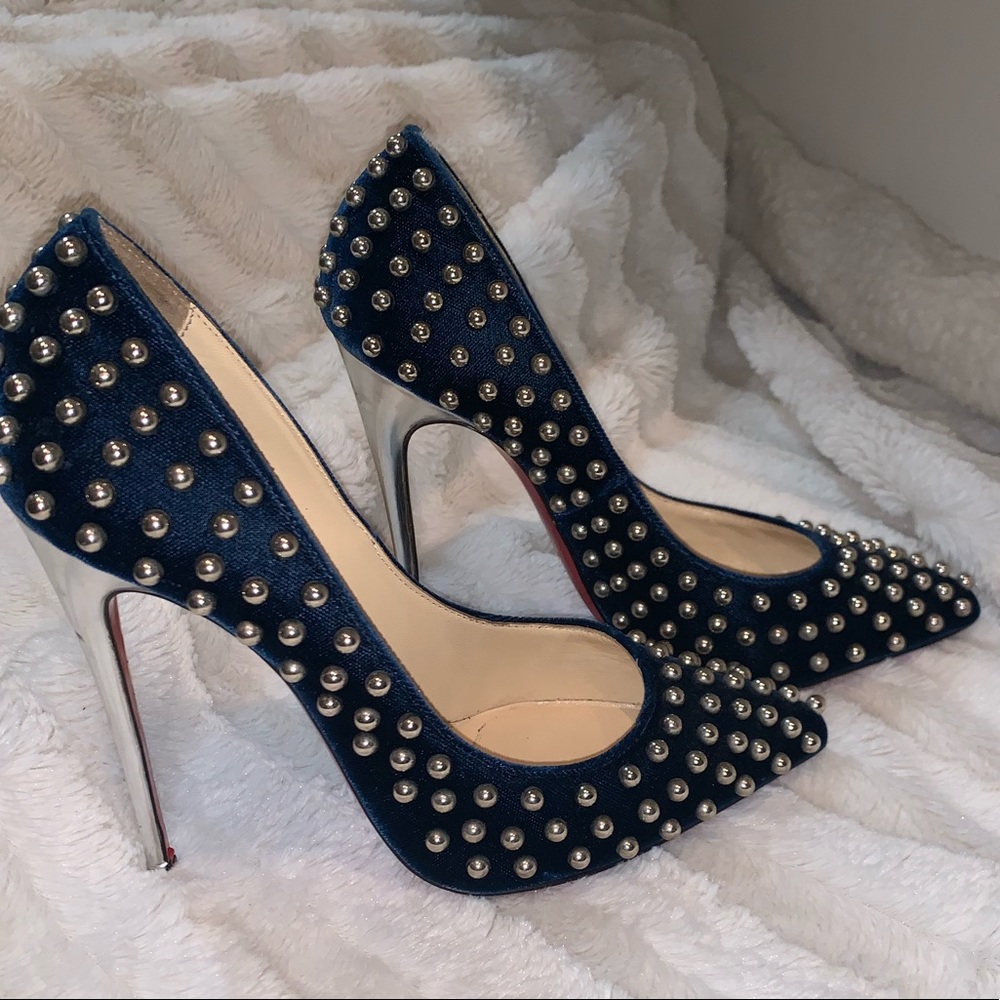 Christian Louboutin Eclipse/Silver Billy120 Velvet